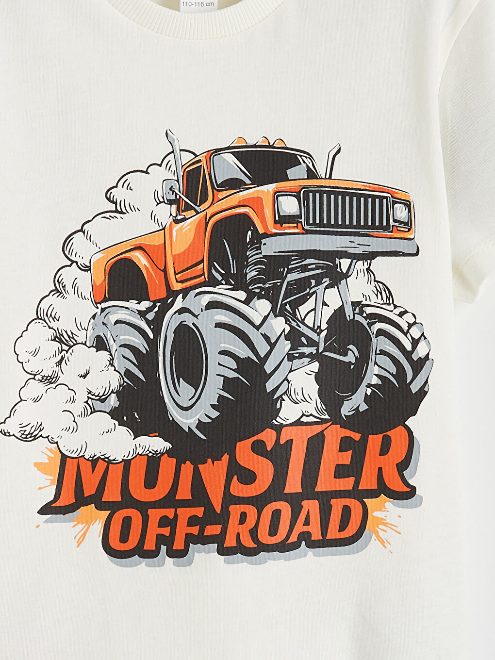 Bej Erkek Çocuk Baskılı Tişört ve Şort Takım-5