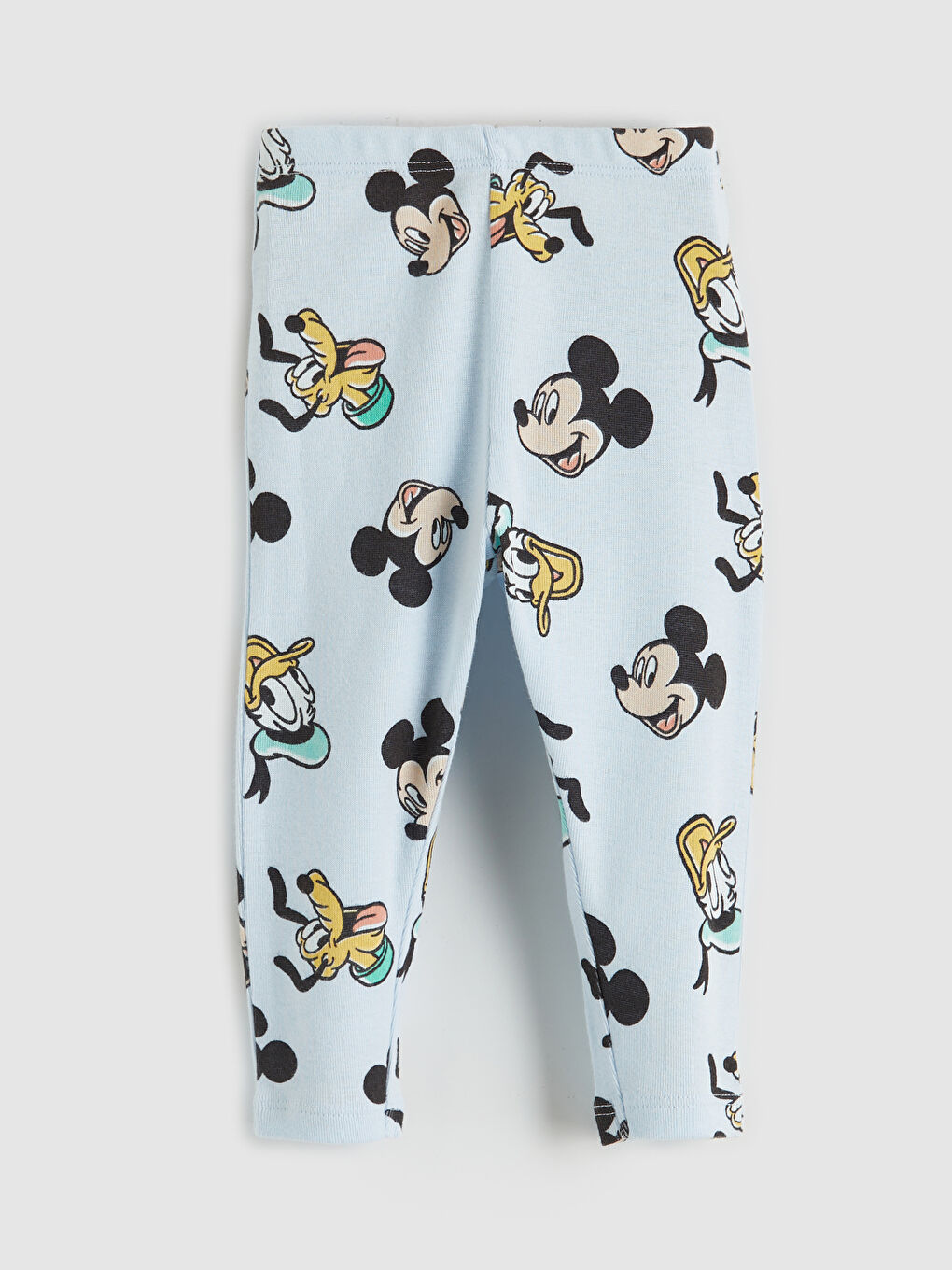 Ekru Mickey ve Arkadaşları Baskılı Çıtçıtlı Body ve Eşofman Altı-4