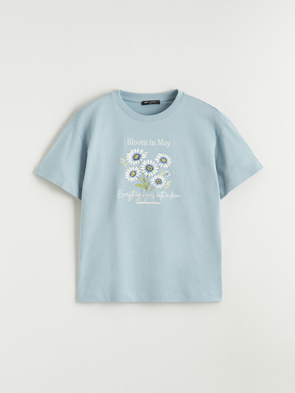 Floral crewneck tee.-4