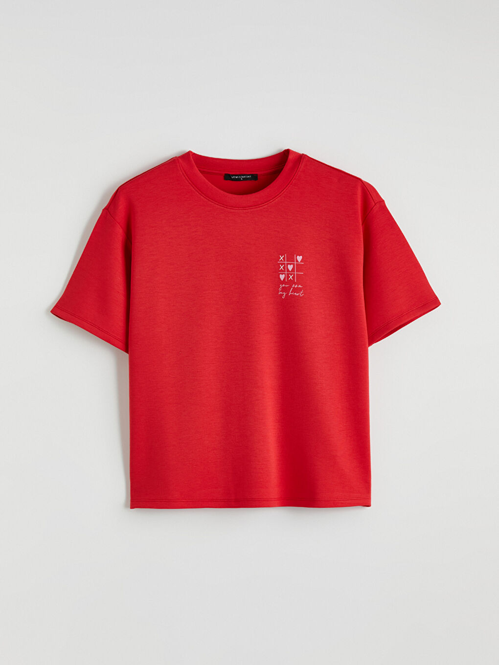 Crew Neck Printed Woman T-Shirt