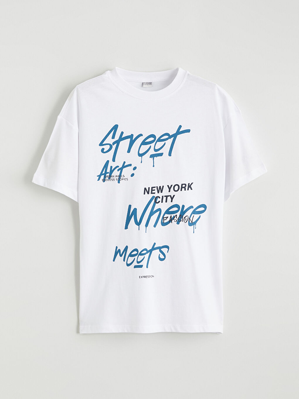 Crew Neck Printed Boys' T-Shirt