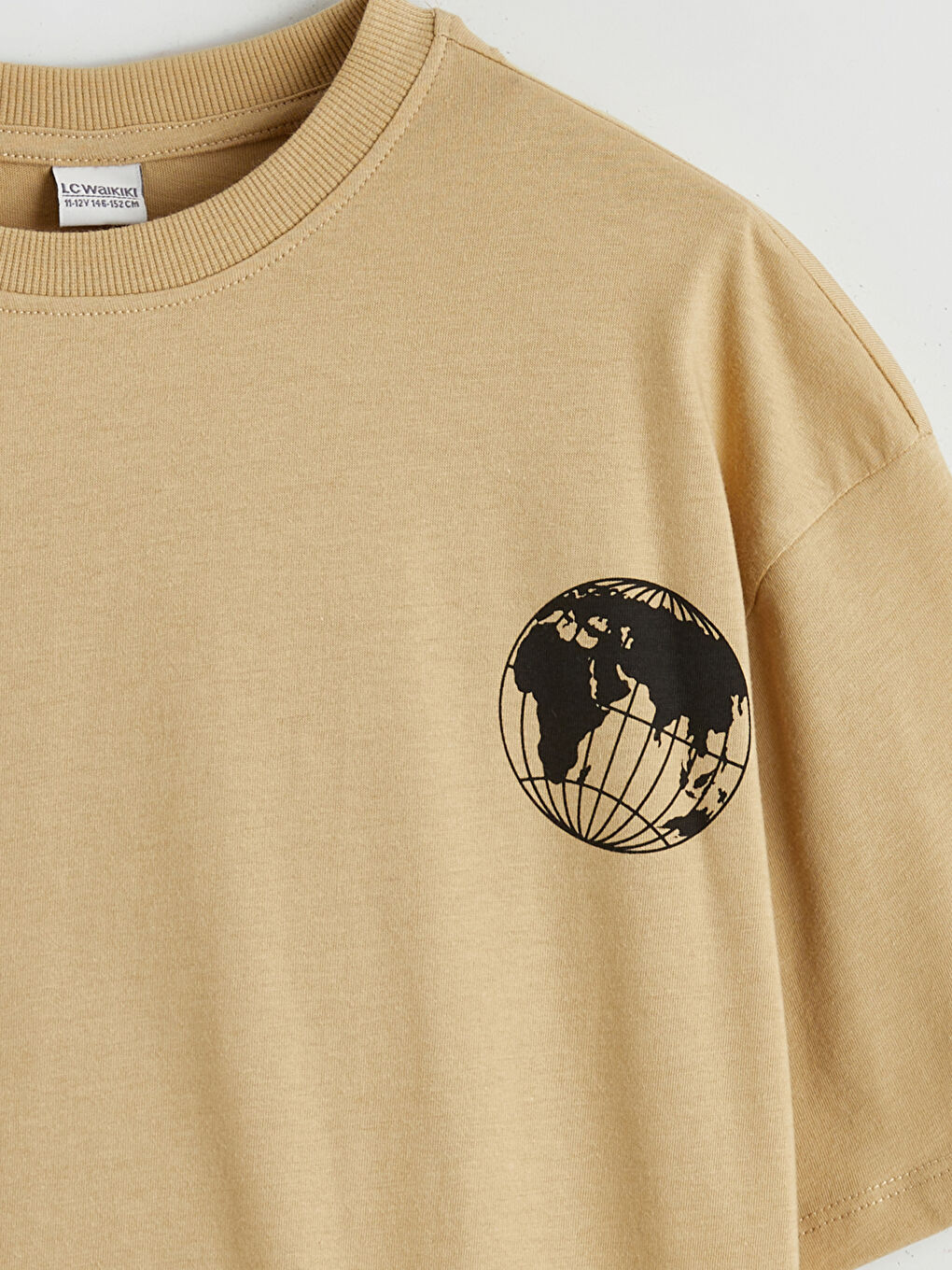 Crew Neck Printed Boys' T-Shirt-2