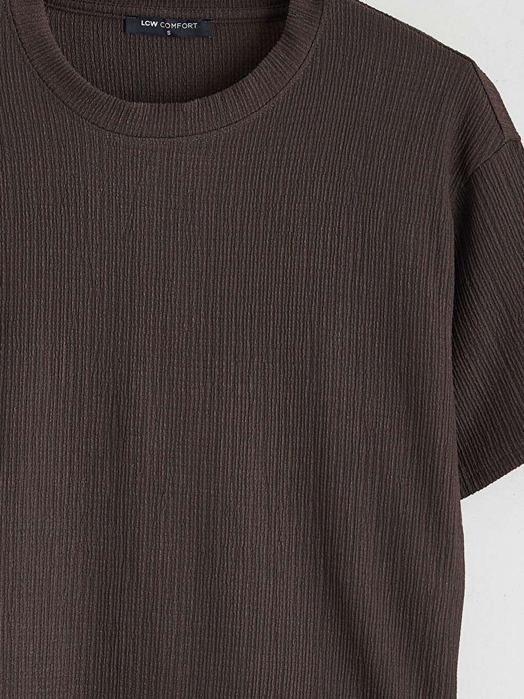 Женщины Коричневый Футболка-5