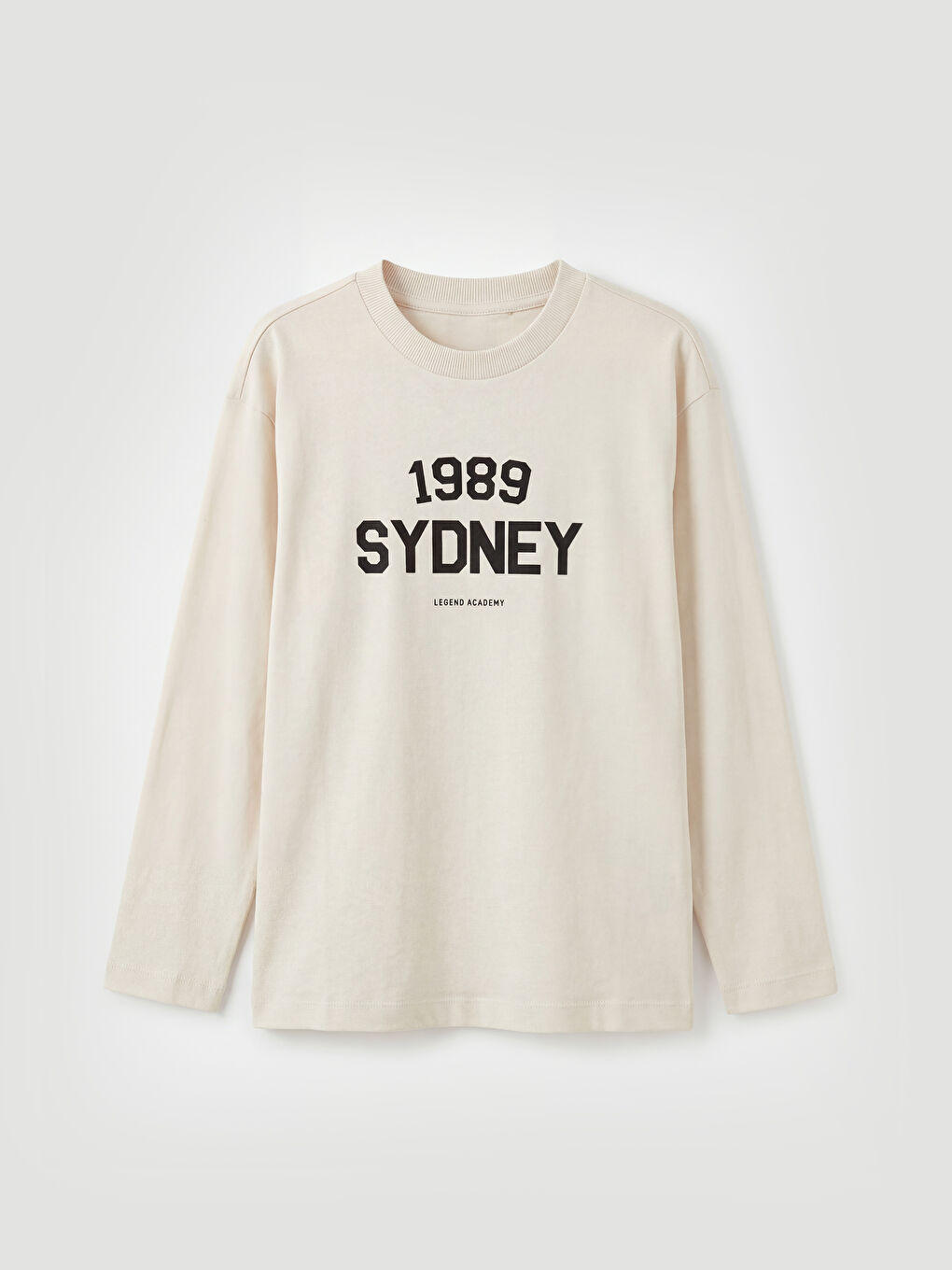 Crew Neck Long Sleeve Boys' T-Shirt