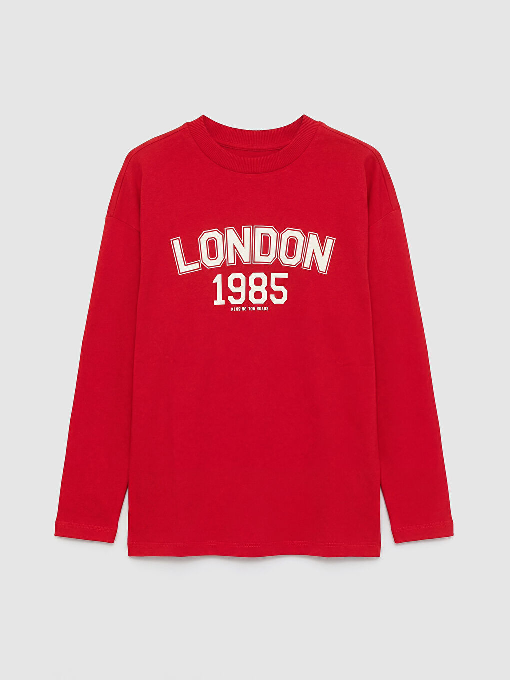 Crew Neck Long Sleeve Boys' T-Shirt