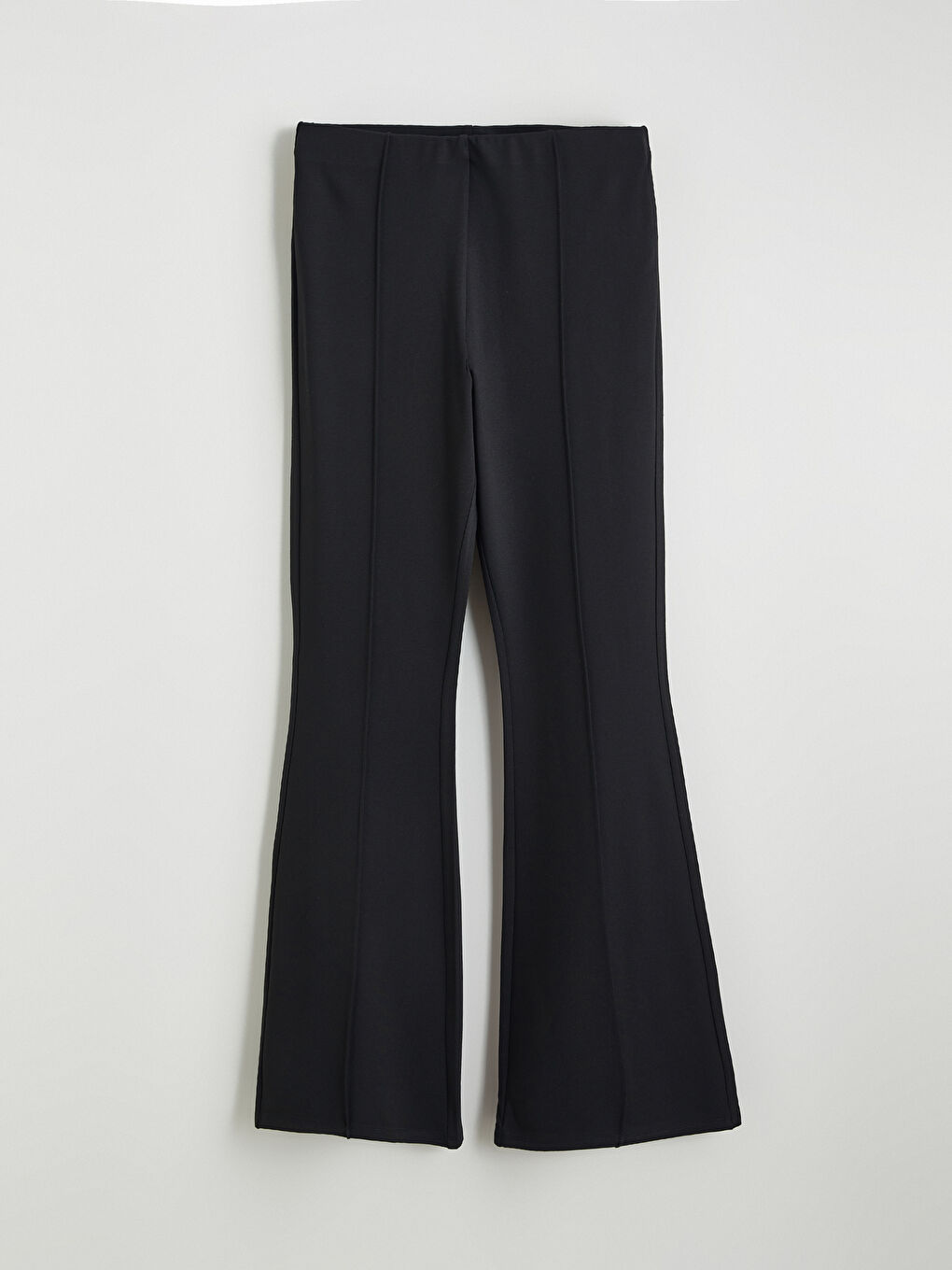 High Waisted Flared Women's Trousers-4
