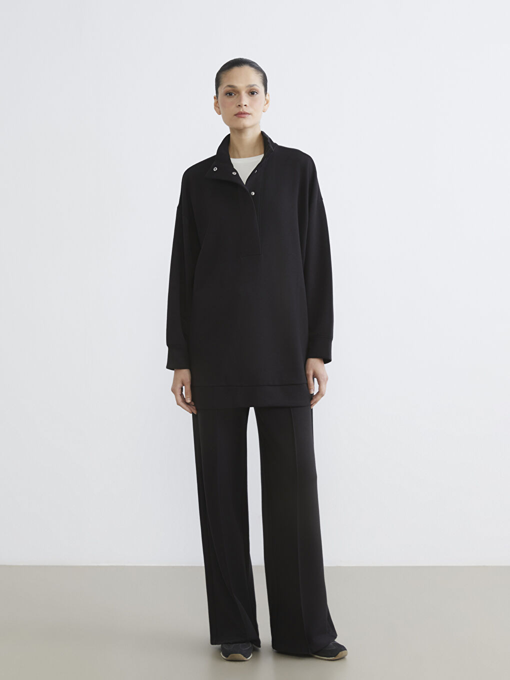 Soft Touch Oversized Women's Sweatshirt Tunic-1