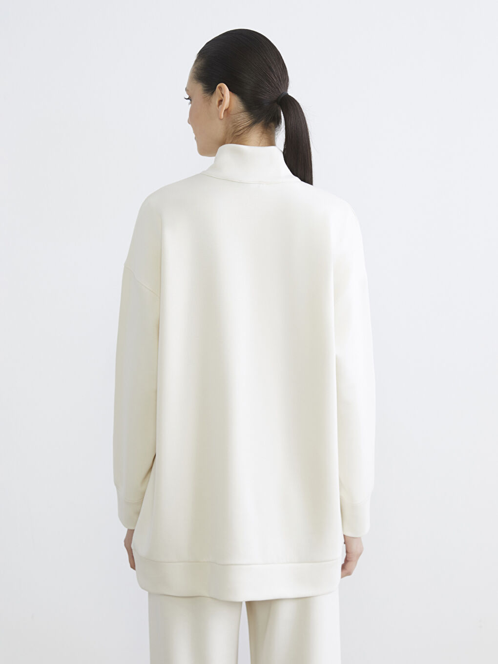 تونيك كنزة رياضية بيج امرأة-3