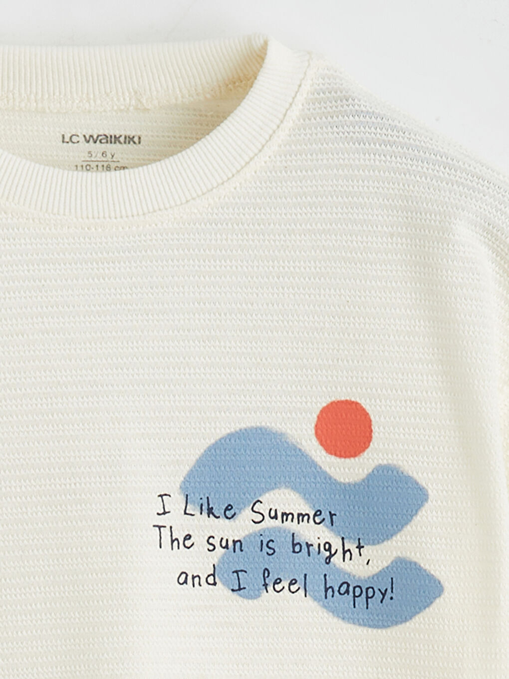 Bej Baskılı Erkek Çocuk Tişört-2