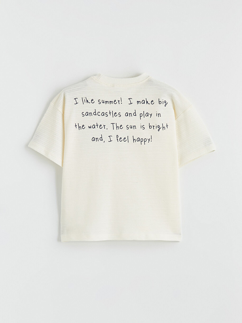 Bej Baskılı Erkek Çocuk Tişört-3