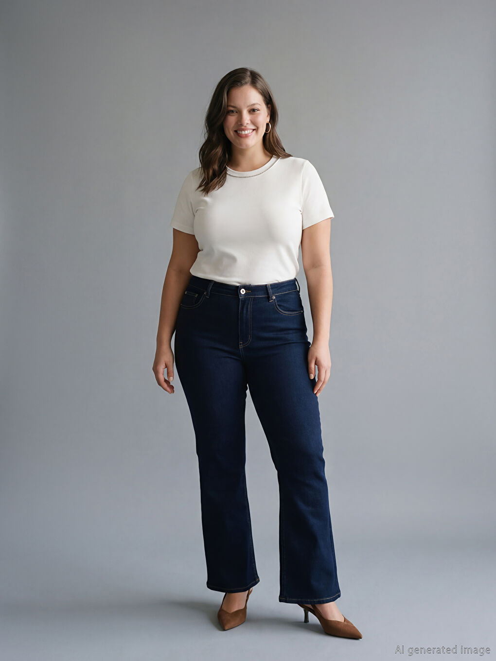 Crew Neck Rhinestone Blouse-1