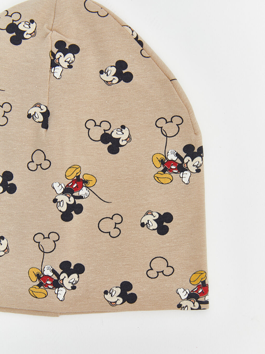 Yeşil Mickey Mouse Baskılı Erkek Bebek Bere 2'li-2