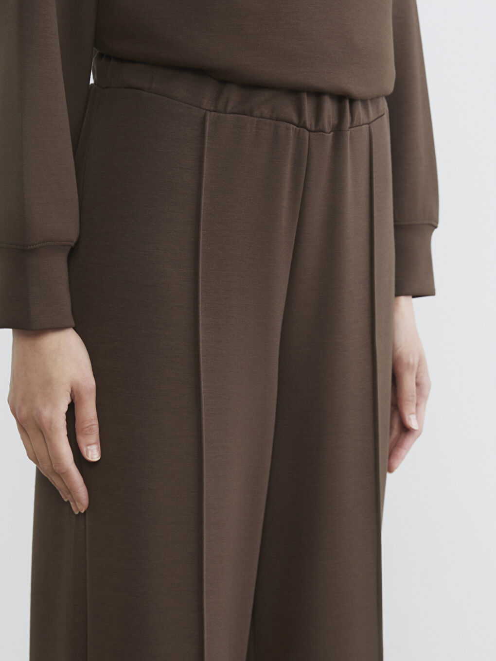 Женские спортивные штаны из смеси модала с эластичным поясом-2