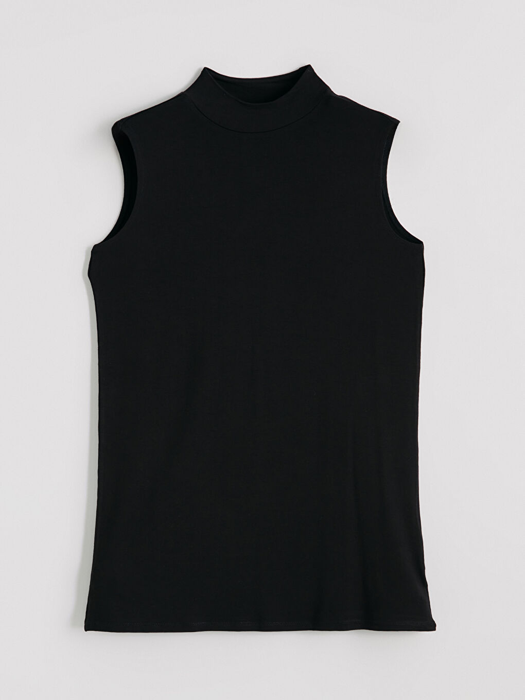 تونيك بياقة قمعية للسيدات-4