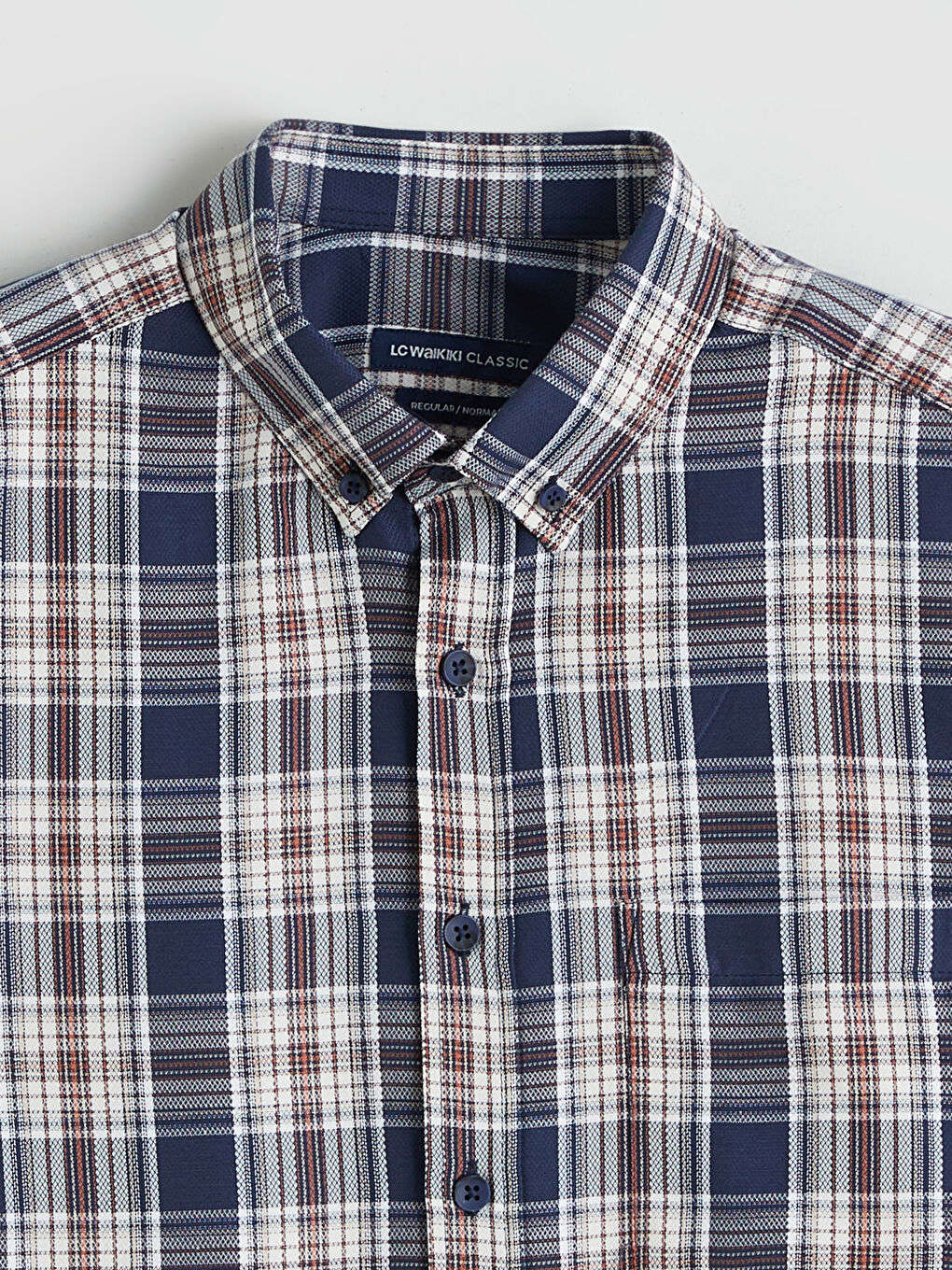 Bordo Regular Fit Uzun Kollu Ekose Armürlü Erkek Gömlek-1