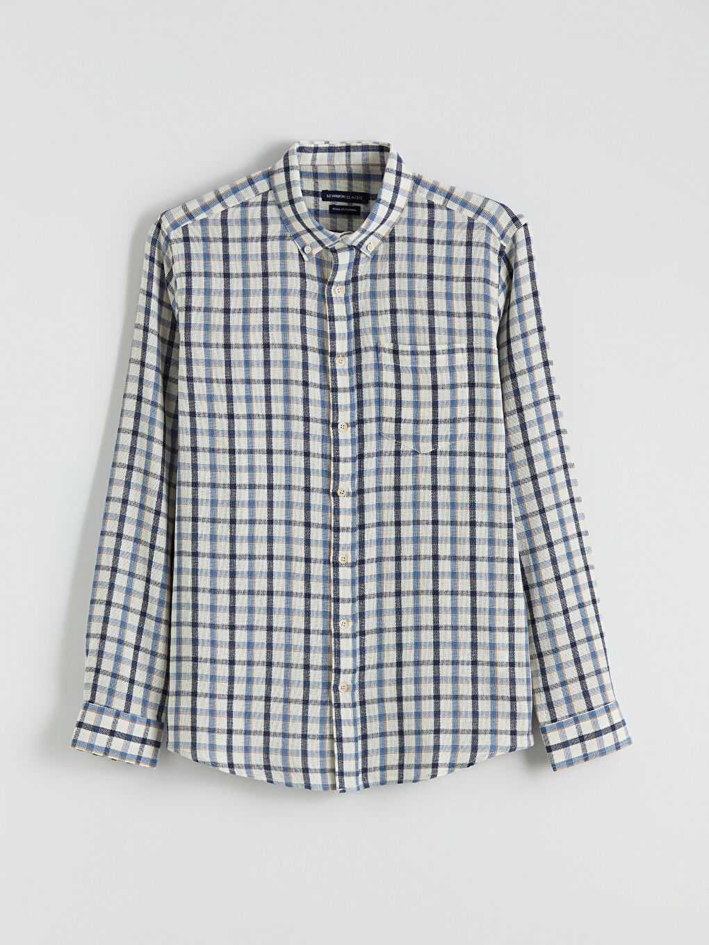 Mavi Regular Fit Ekose Erkek Gömlek-4