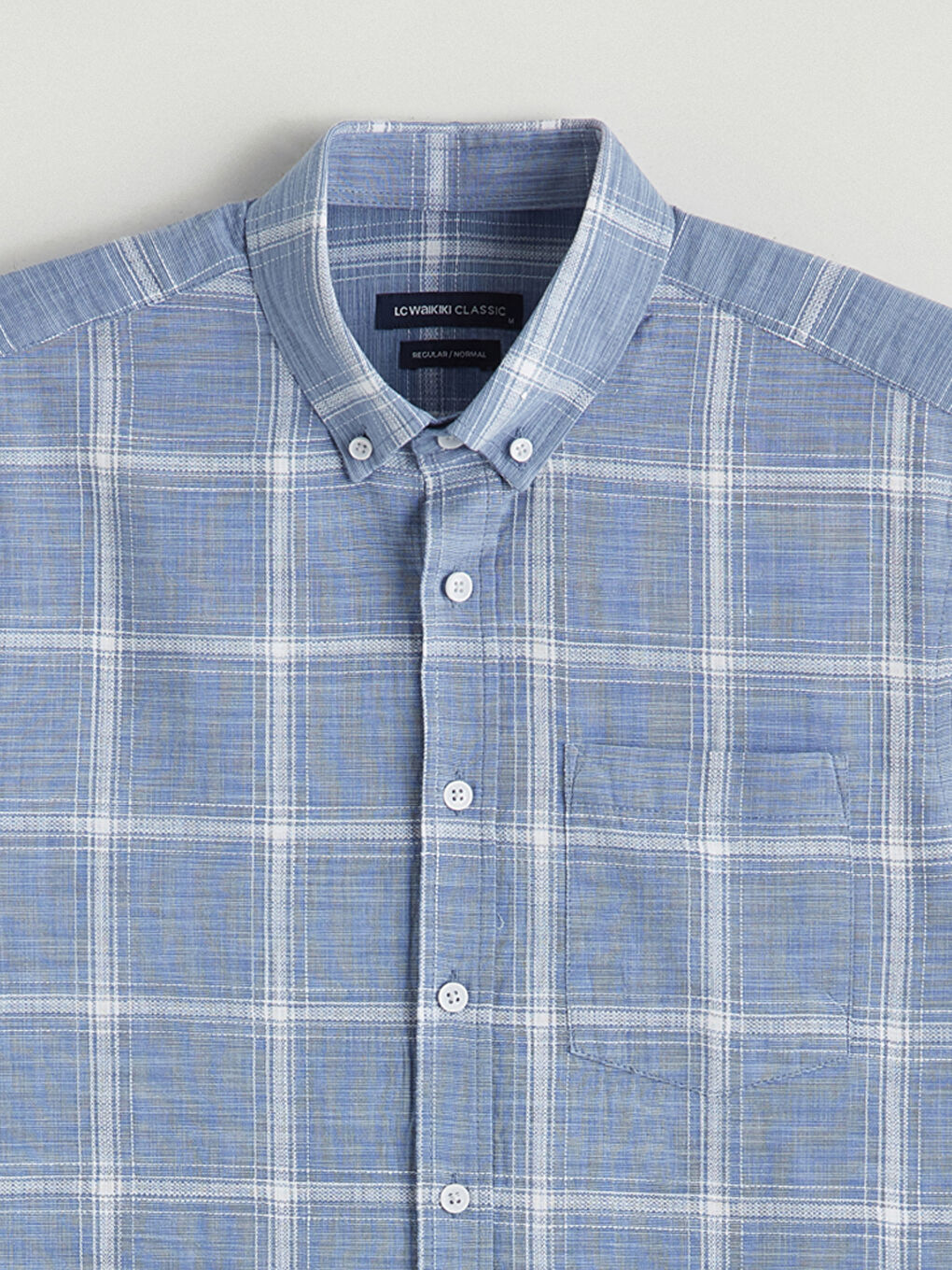 İndigo Regular Fit Kareli Erkek Gömlek-5