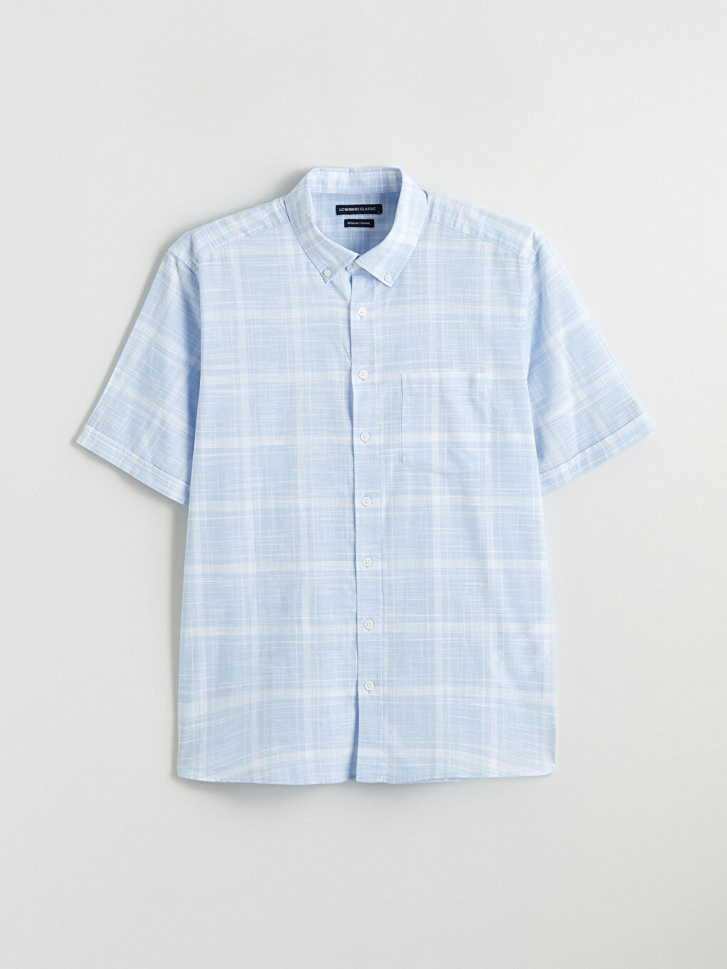 Regular Fit Plaid Shirt for Men-4