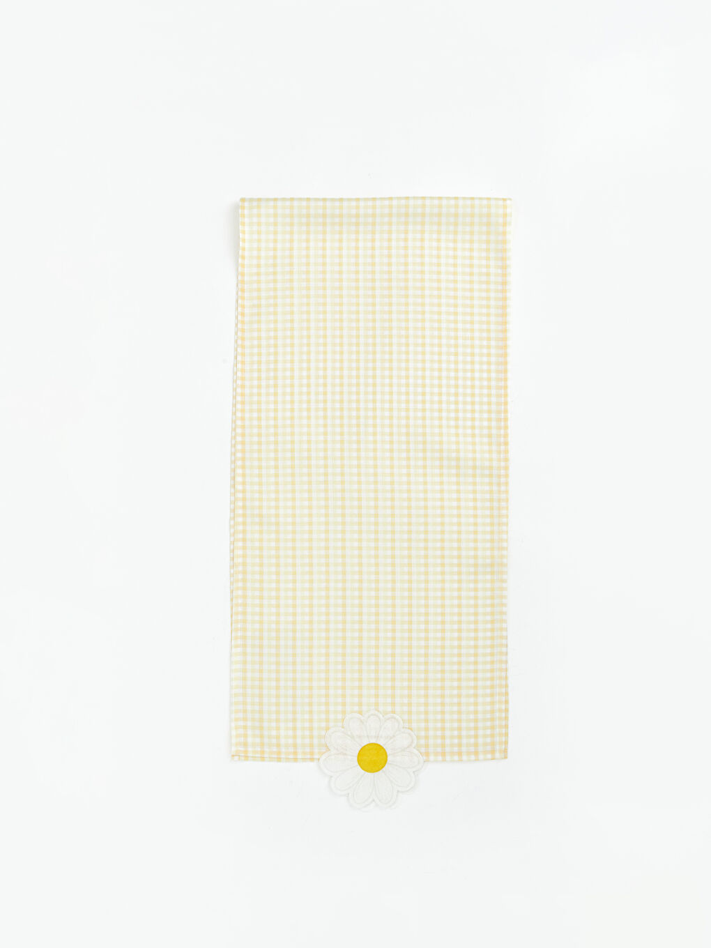 Вышитая настольная дорожка с цветочным узором 35x150 см