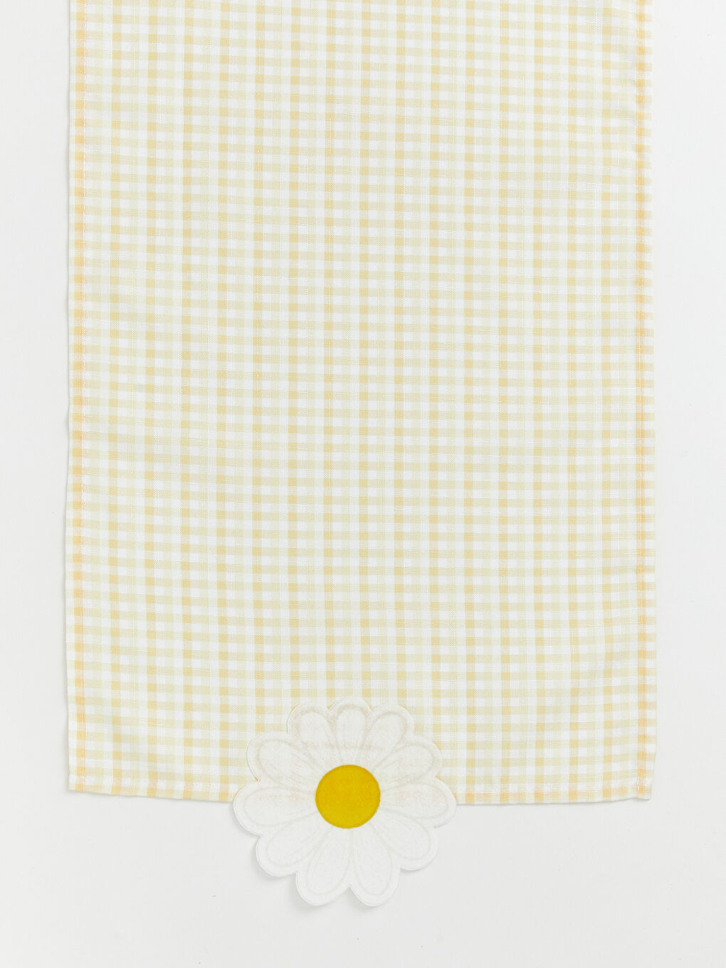 Chemin de table brodé à motif floral 35x150 cm-1