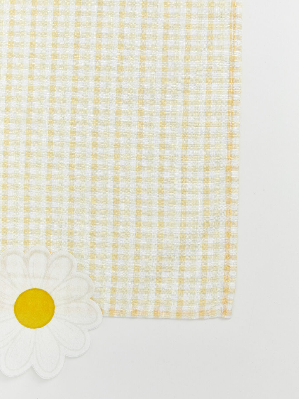 Chemin de table brodé à motif floral 35x150 cm-2