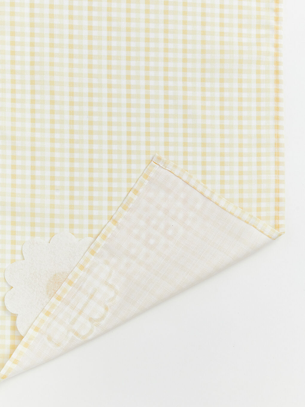 Chemin de table brodé à motif floral 35x150 cm-3