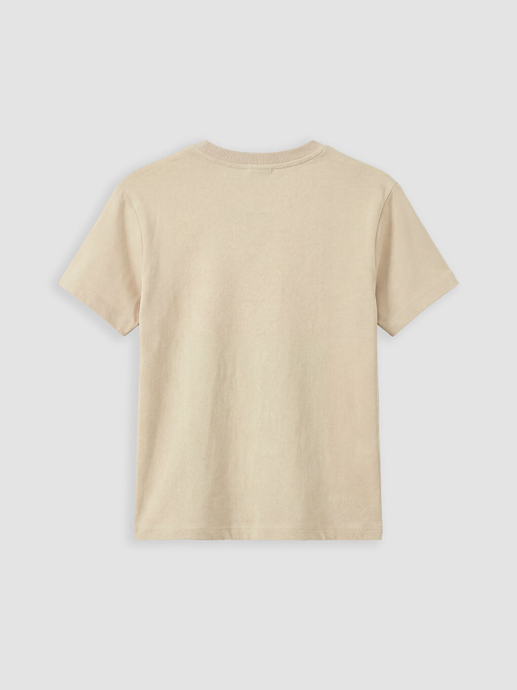 Bej Basic Erkek Çocuk Tişört-1