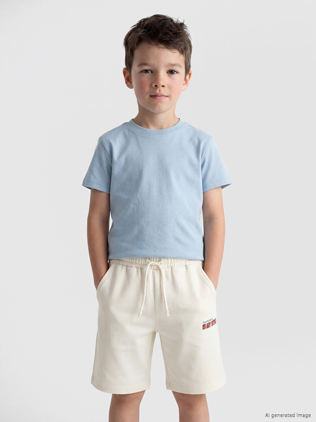 T-shirt Me Jakë Të Rrumbullakët Për Djem-1