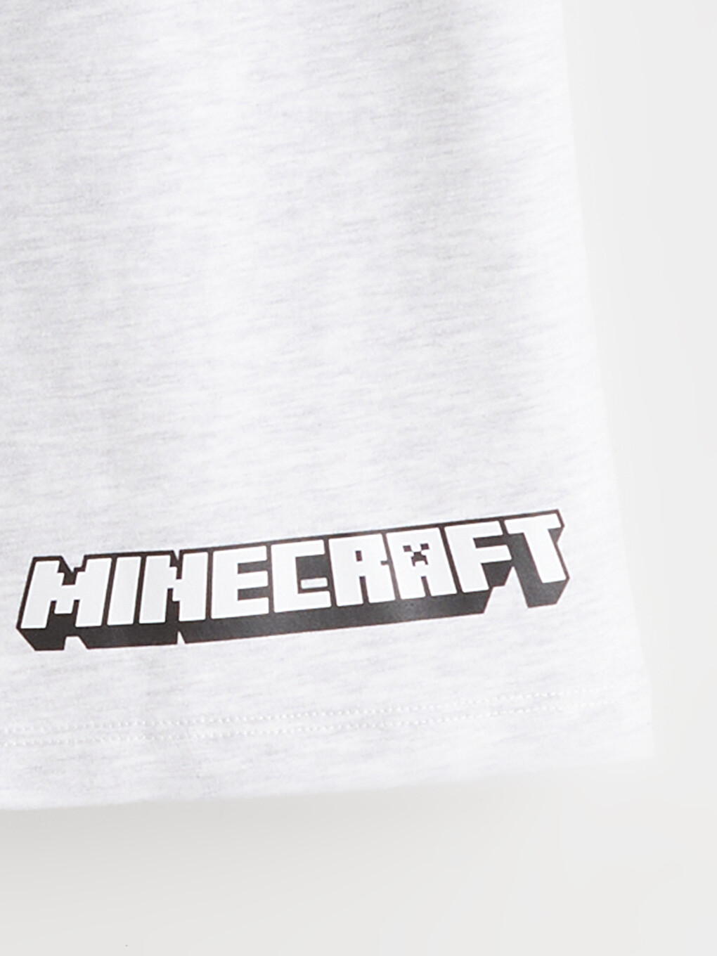 Gri Minecraft Baskılı Erkek Çocuk Pijama Şort-2