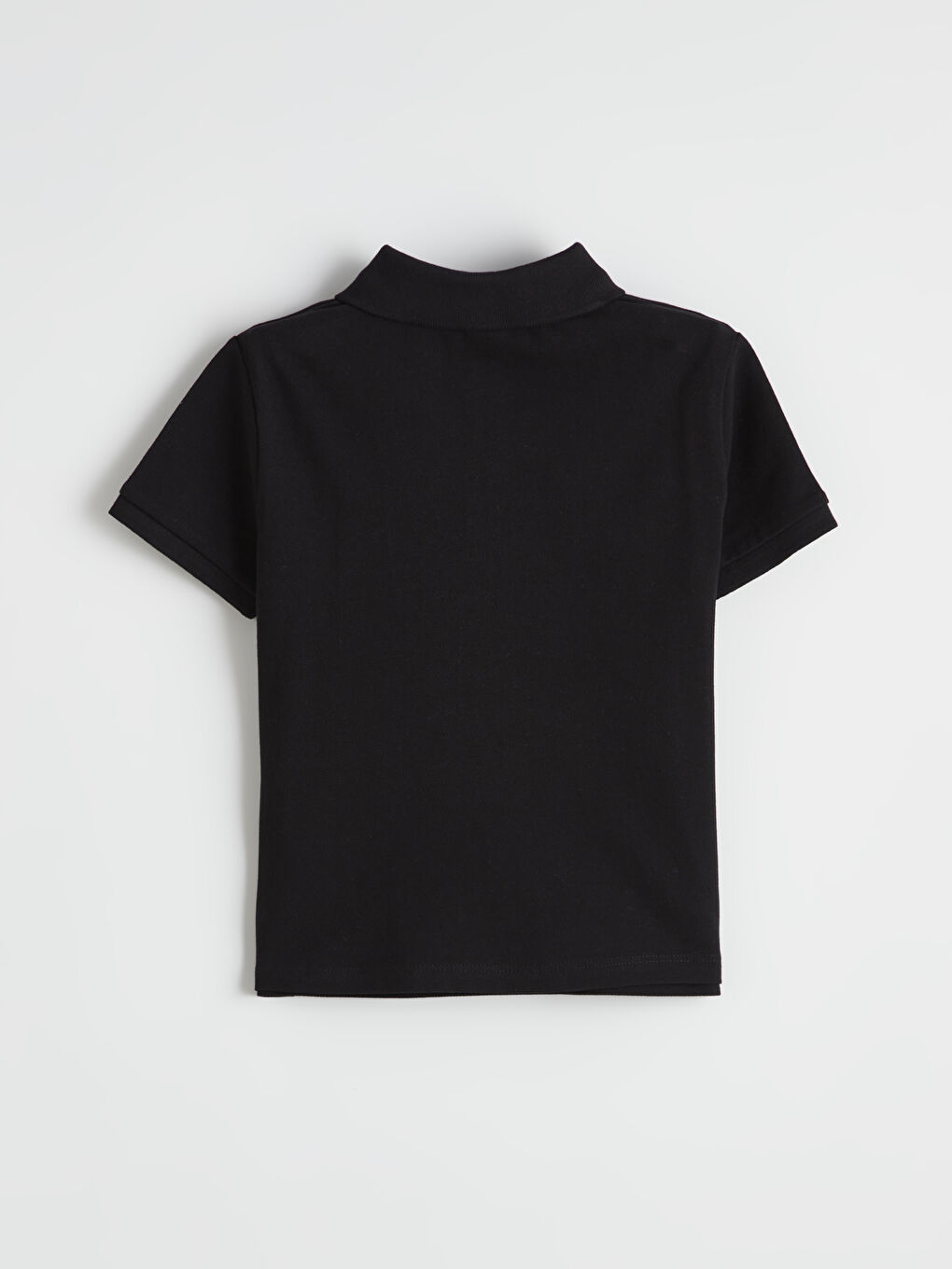 Siyah Polo Yaka Erkek Çocuk Tişört-2