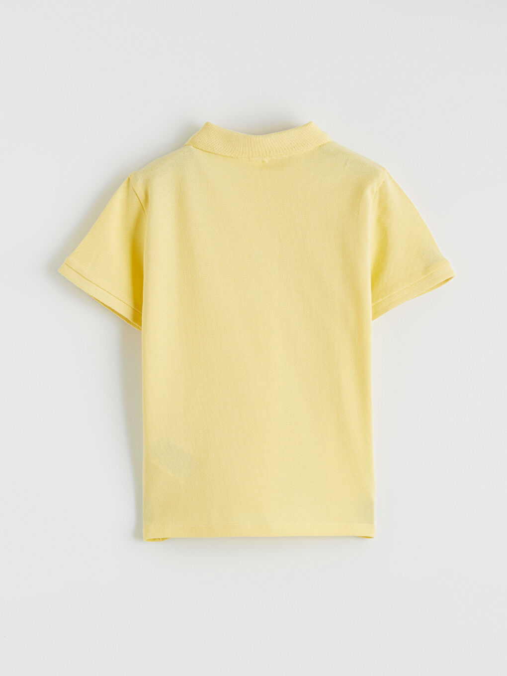 Sarı Polo Yaka Erkek Çocuk Pike Tişört-2