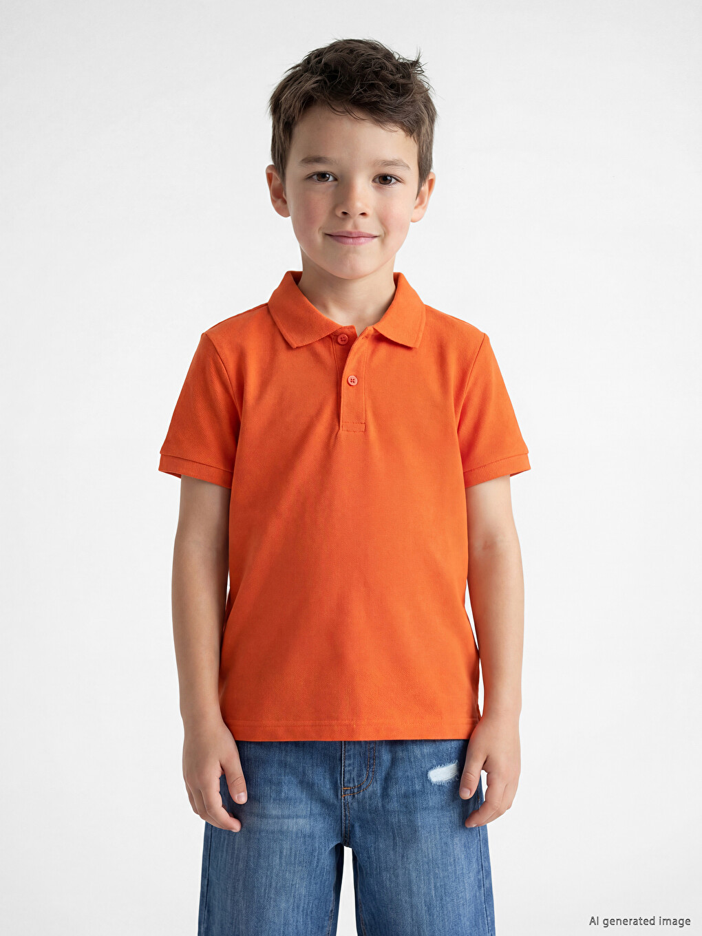 Polo Collar Boys' T-Shirt-1