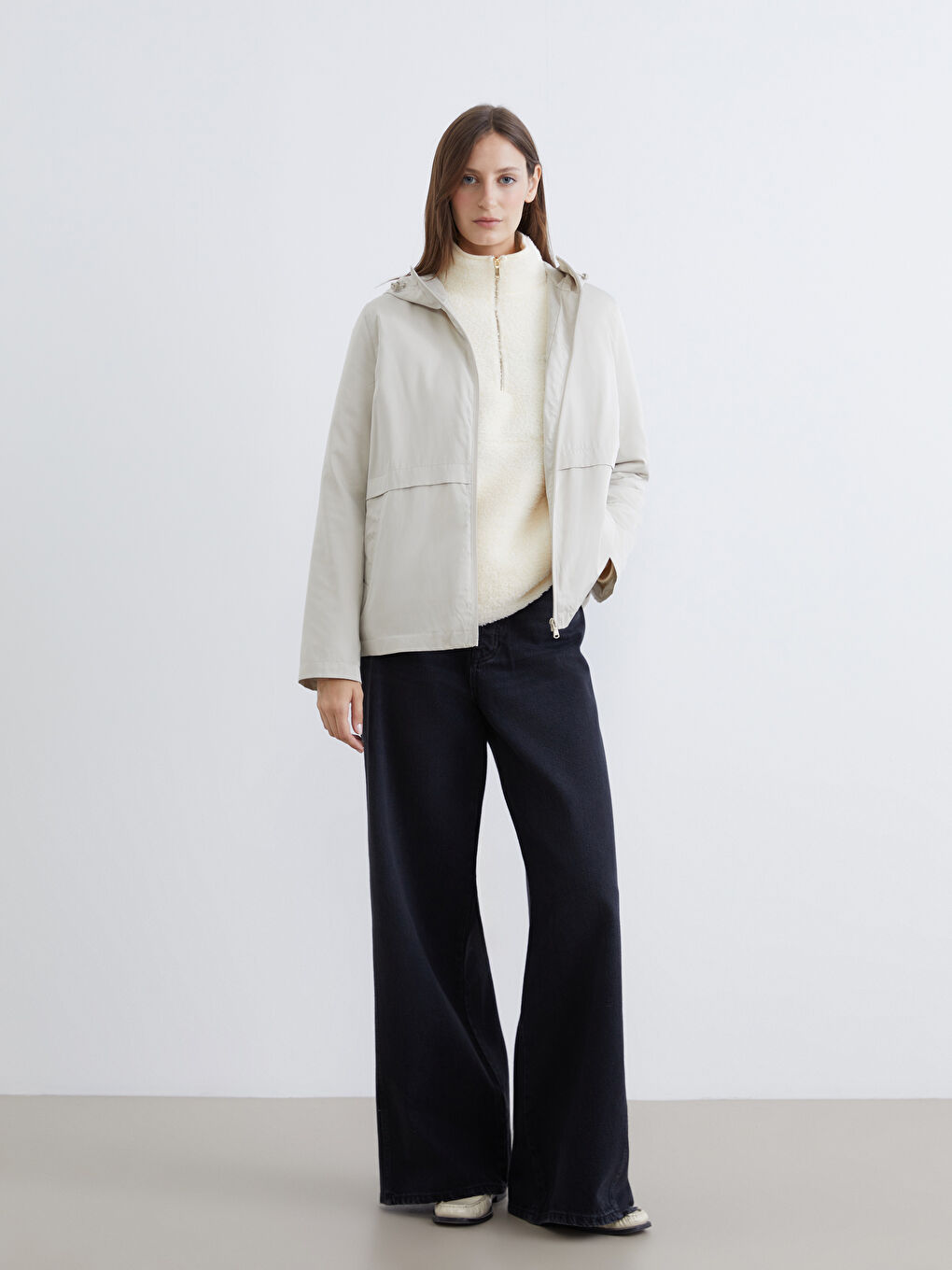 BEŽ Kišni mantil Žena-1