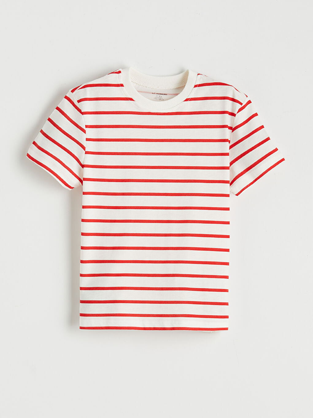 Ekru Erkek Çocuk Bisiklet Yaka Penye Tişört 2'li-1