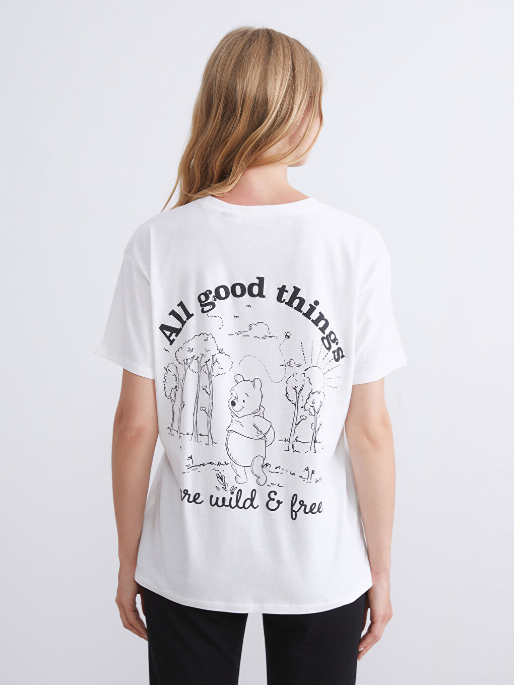 Žena EKRU Majica kratkih rukava-3