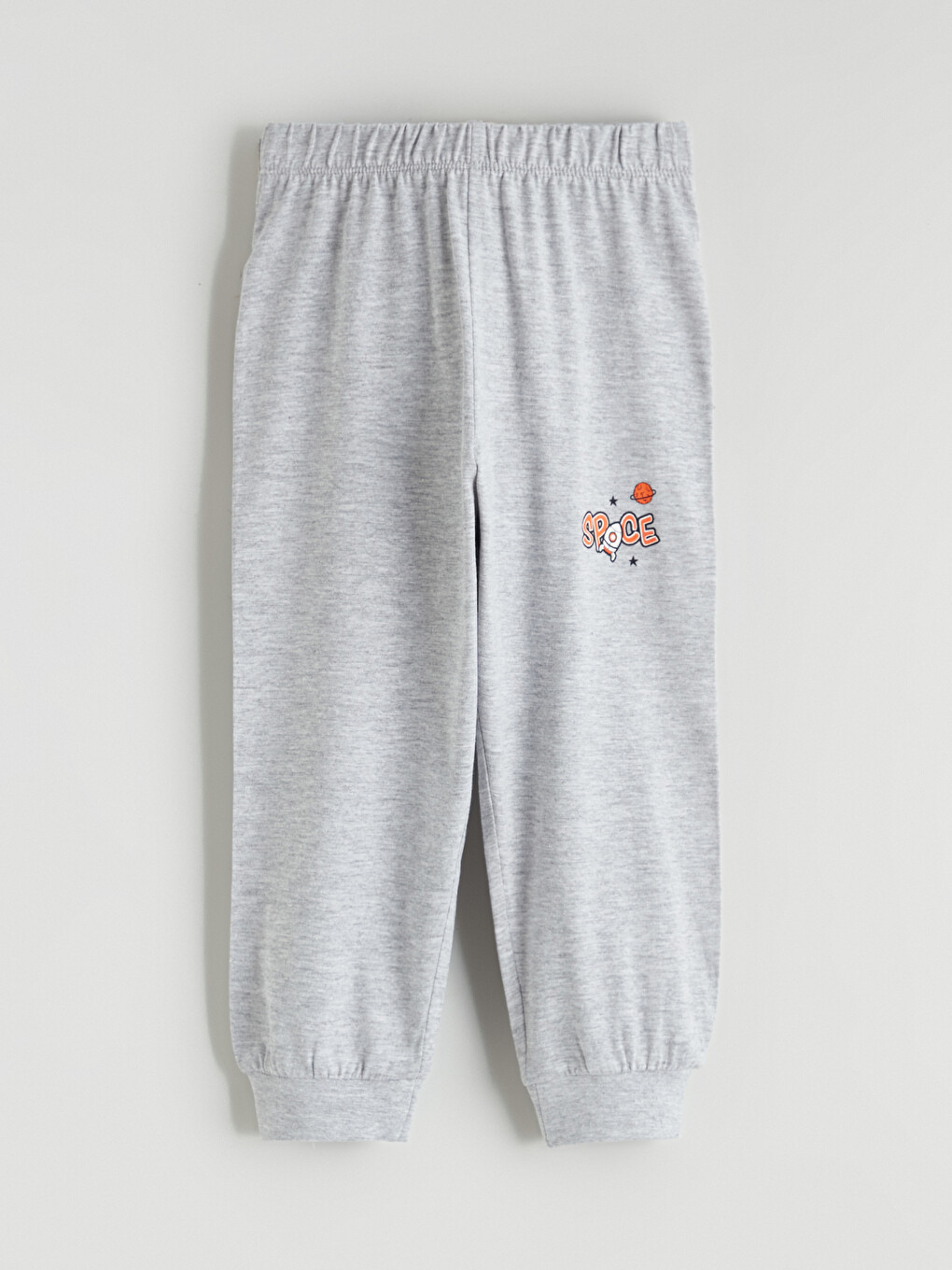 Gri Baskılı Erkek Çocuk Jogger Pijama Altı