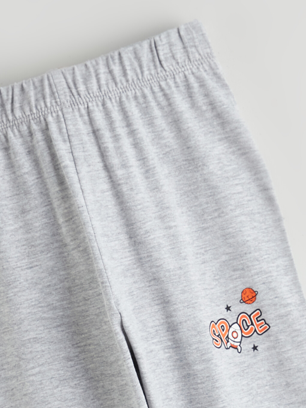 Gri Baskılı Erkek Çocuk Jogger Pijama Altı-2