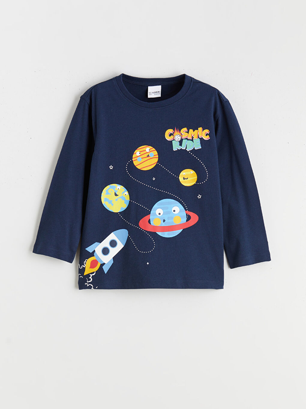 ბიჭი მუქი ლურჯი პიჟამის ნაკრები-1