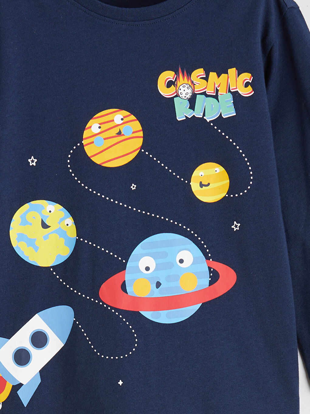 ბიჭი მუქი ლურჯი პიჟამის ნაკრები-5