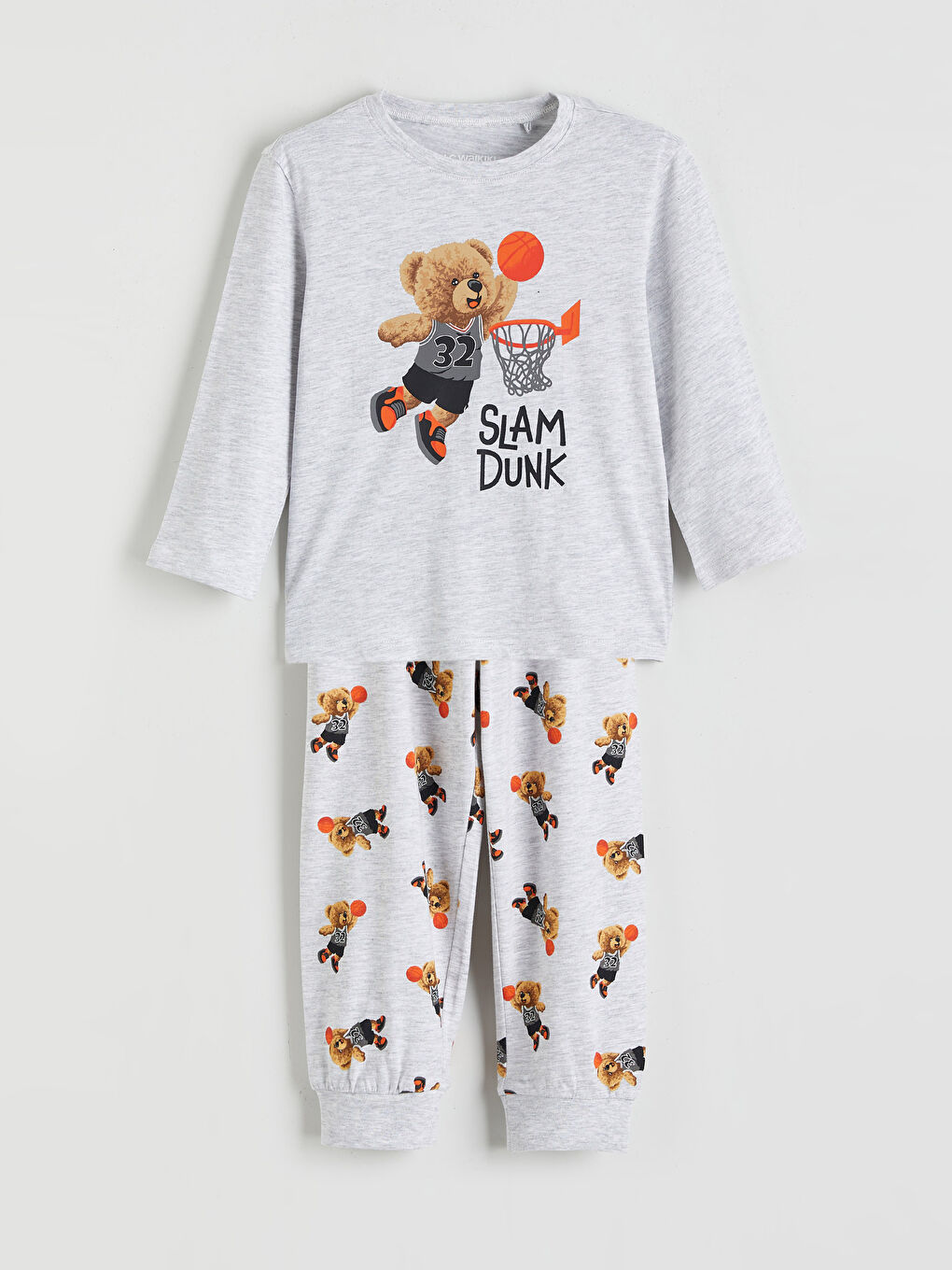 ბიჭი რუხი პიჟამის ნაკრები