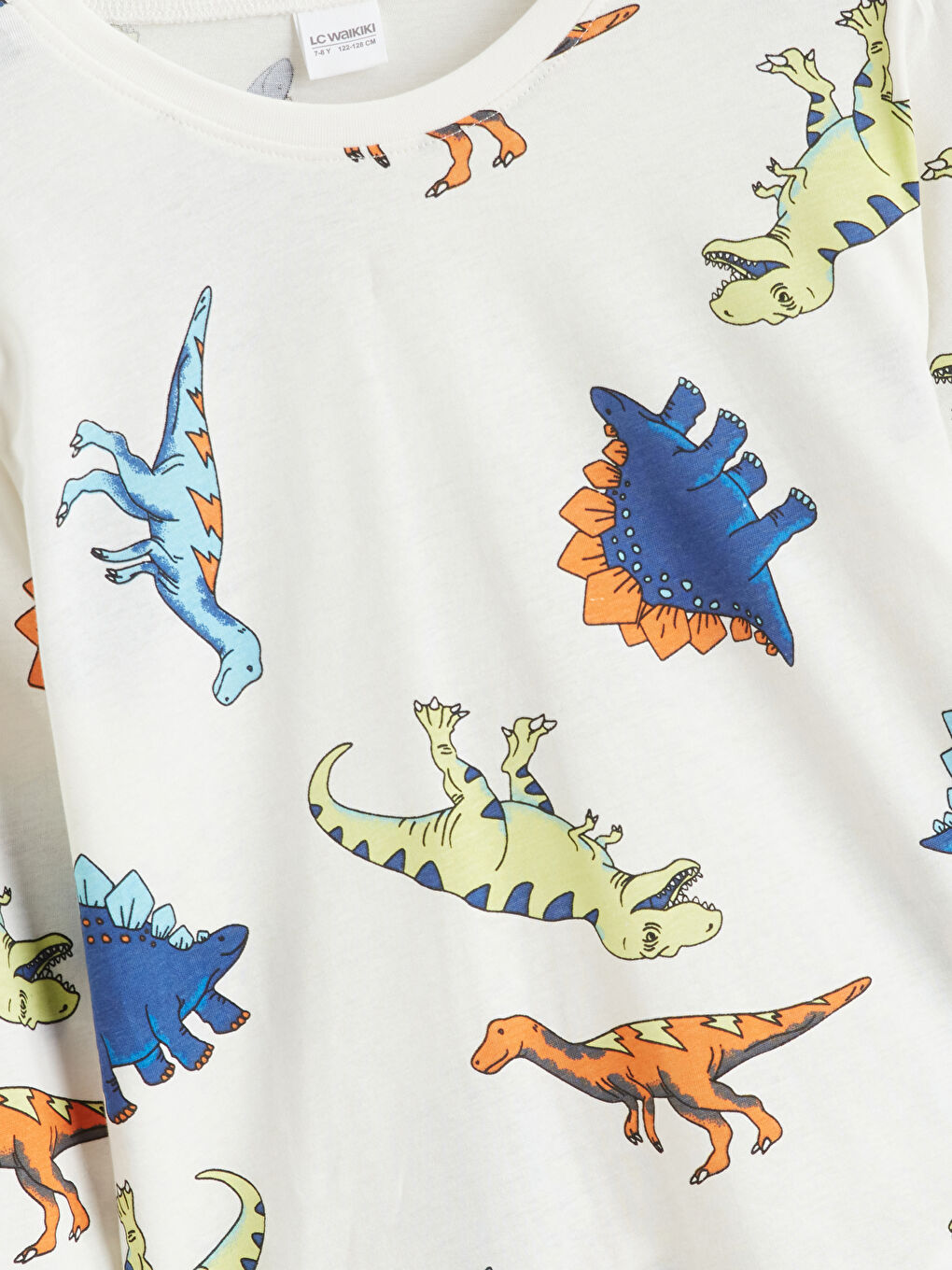 Ekru Baskılı Erkek Çocuk Pijama Takımı-2