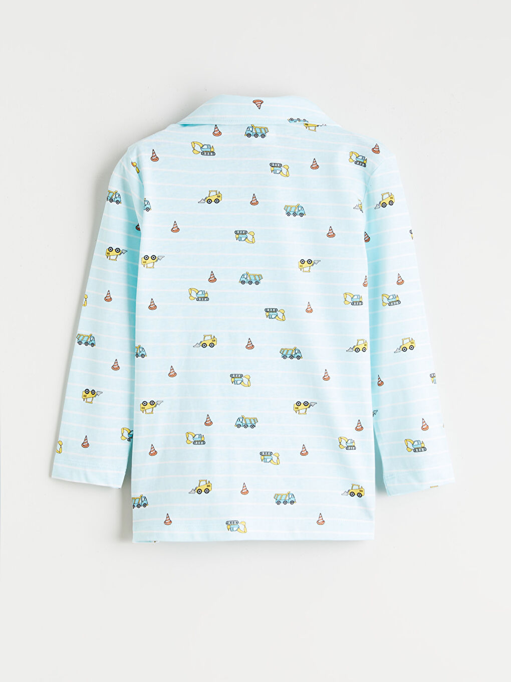 Mavi Bisiklet Yaka Erkek Çocuk Pijama Takımı-2