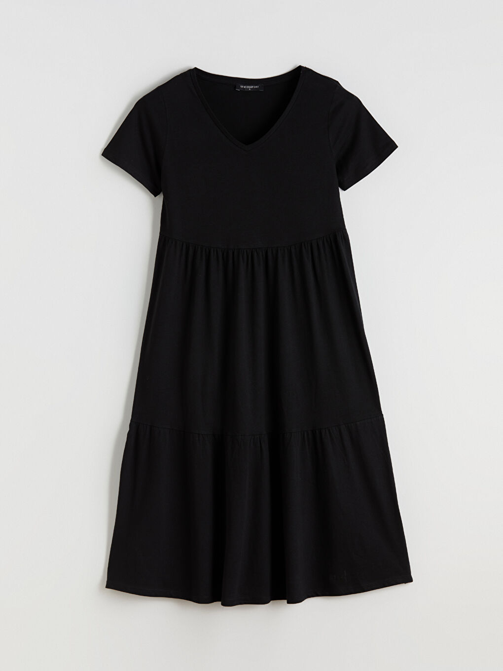 Женщины Черный Платье-4