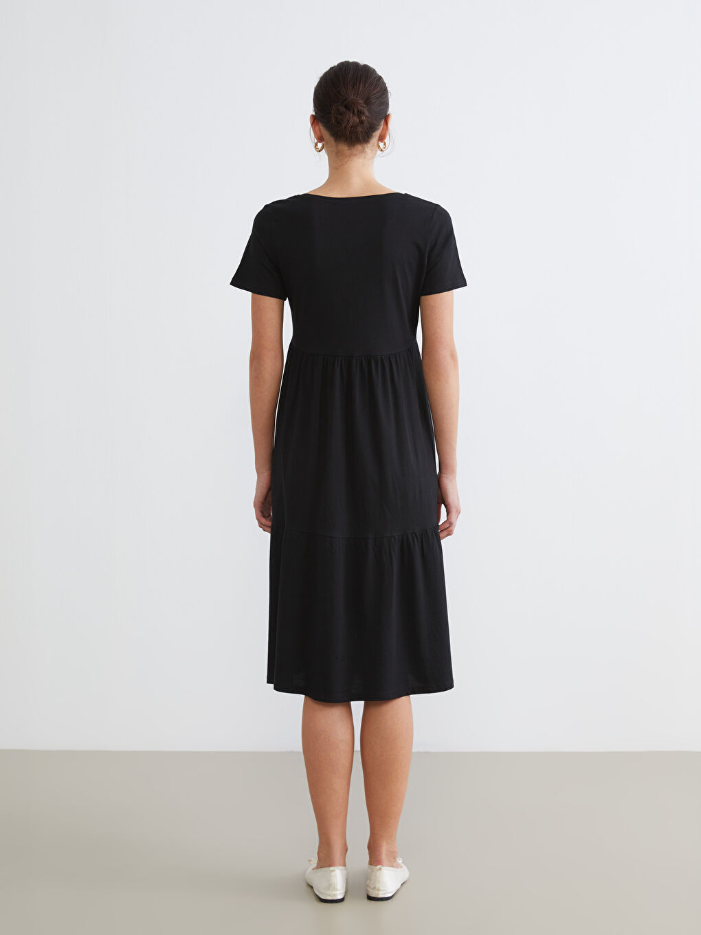 Женщины Черный Платье-3