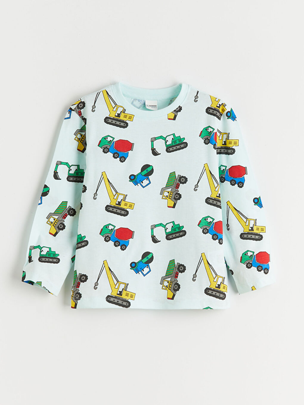 Turkuaz Baskılı Erkek Çocuk Penye Pijama Takımı-1