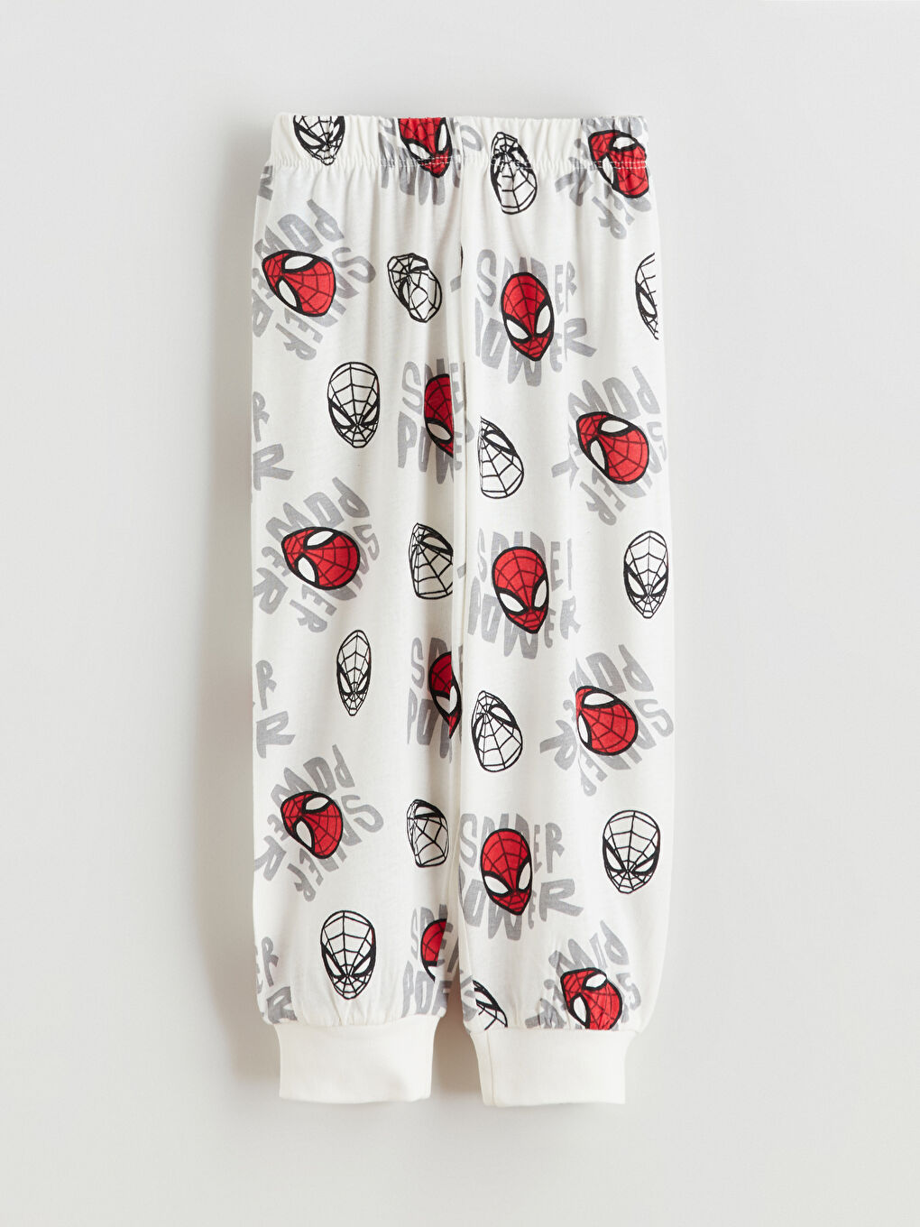 Ekru Spider-Man Baskılı Erkek Çocuk Pijama Takımı-4