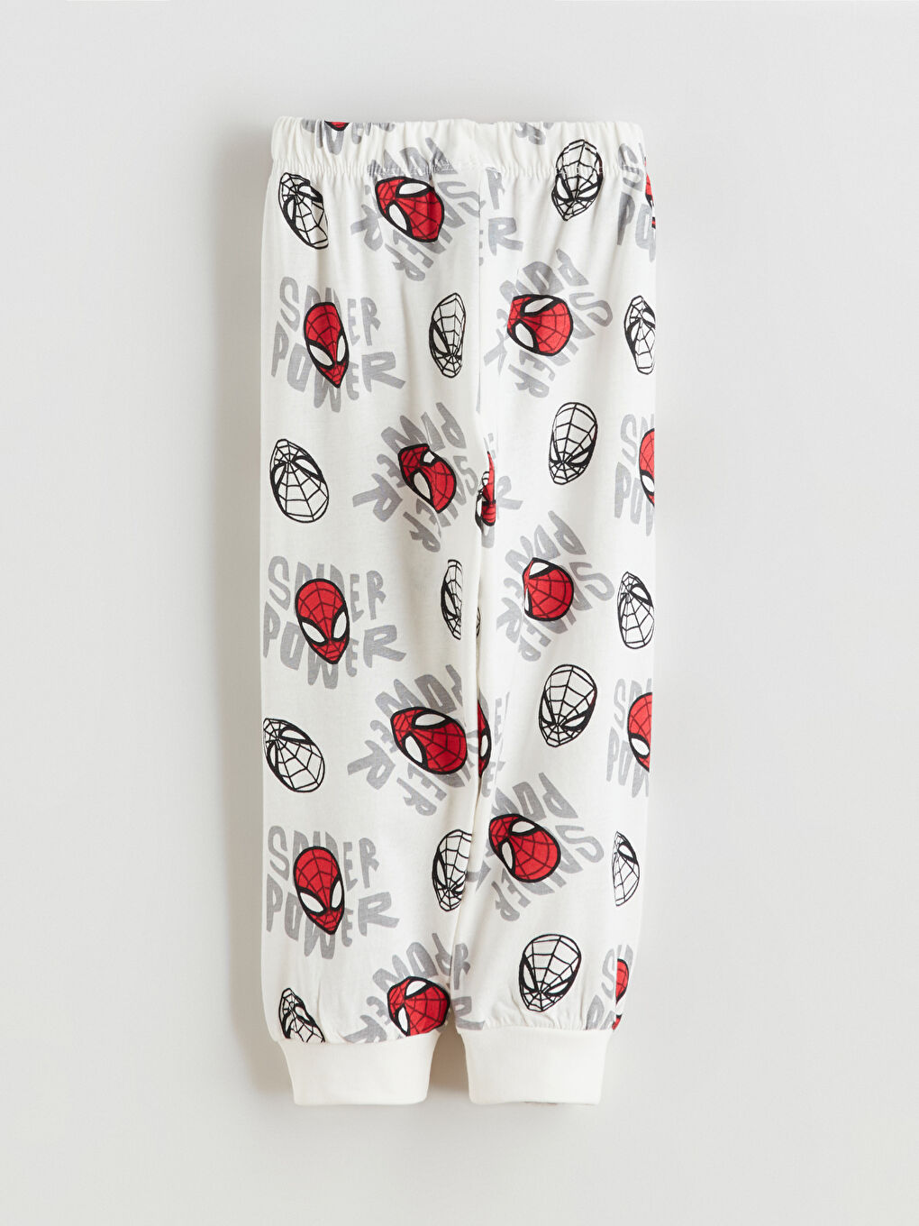 Ekru Spider-Man Baskılı Erkek Çocuk Pijama Takımı-6