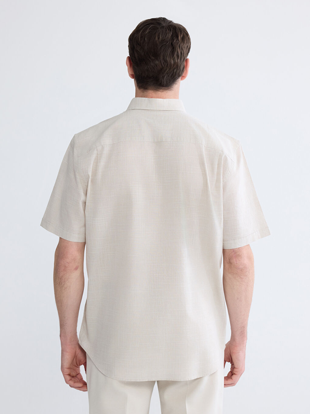 Regular Fit Poplin Men's Shirt-3