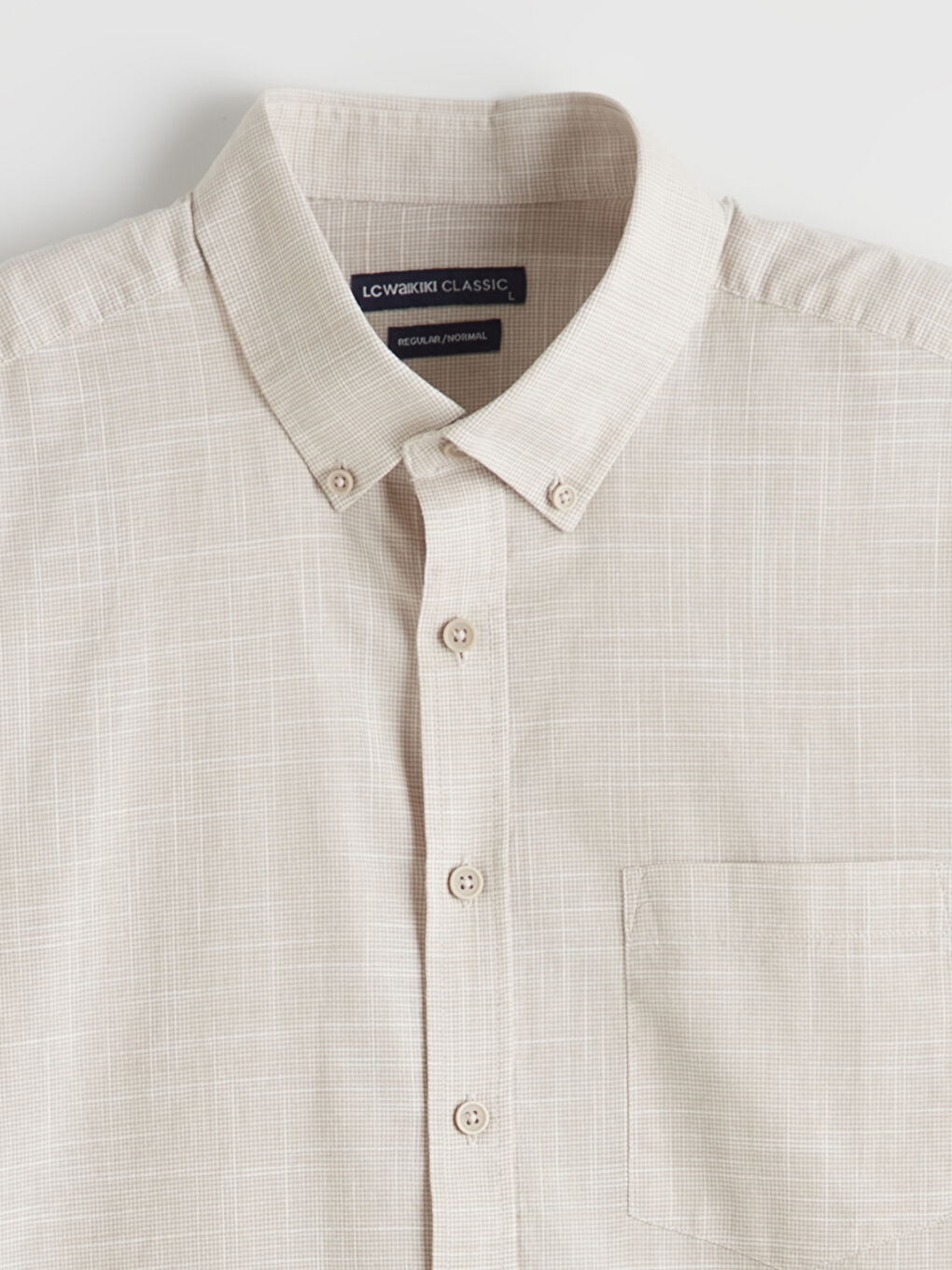 Regular Fit Poplin Men's Shirt-5