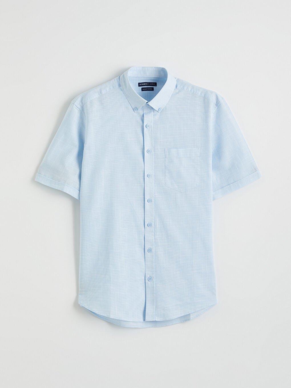 قميص بوبلين للرجال بقصة عادية-3